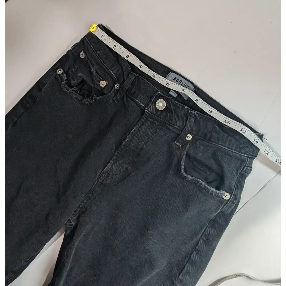 AGOLDE Jeans Womens 26 Black Toni‎ Skinny Ankle Jeans